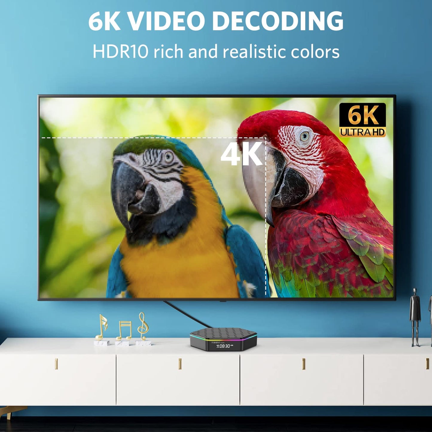 TV Box, 6k/3D HD Tv Box H618 Quadcore 4GB RAM 32GB ROM