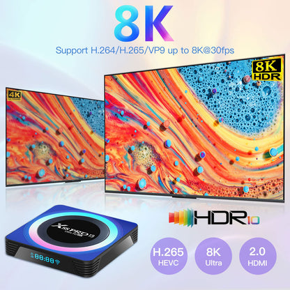 TV Box 13.0, 4GB+32GB, 6K/8K, Wi-Fi 6, X88PRO 13 (2025)